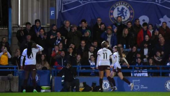 Chelsea 0-1 Man City: Visitors claim huge win to move level on points at top of WSL – MASHAHER