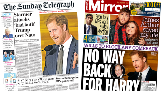 The Papers: Starmer 'attacks Trump' and 'No way back for Harry' – MASHAHER