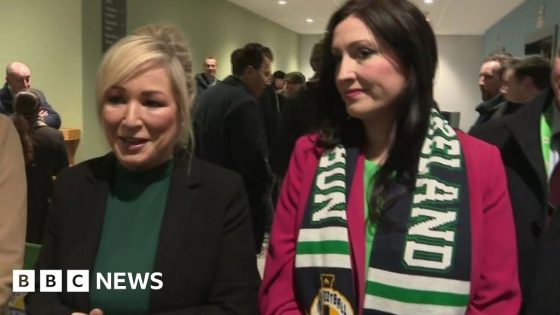 Michelle O'Neill attending first Windsor Park game – MASHAHER