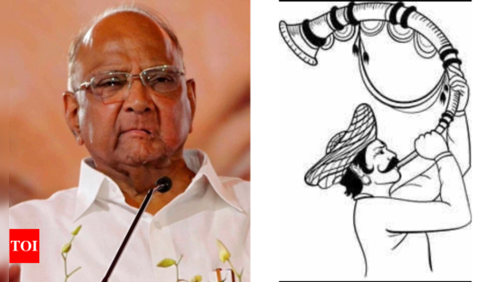 Sharad Pawar camp of NCP gets ‘man blowing turha’ as poll symbol | India News – MASHAHER