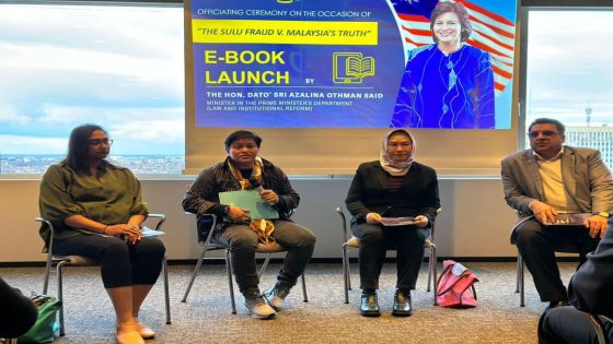 Azalina launches ‘Sulu Fraud vs Malaysia’s Truth’ ebook during working visit to Brussels – MASHAHER