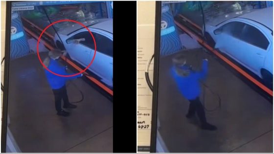 Rude customer threw lemonade on car wash employee in Indiana US. ‘Instant Karma’ followed in viral video – MASHAHER