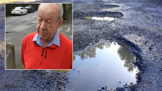 Residents more fearful of local road than ‘arctic conditions’ after potholes burst three tyres in just THREE days – MASHAHER