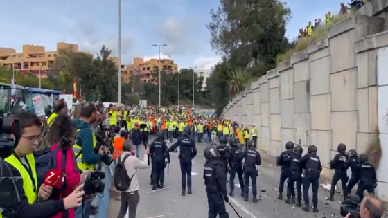 Spain protests turn VIOLENT as objects hurled at riot police by furious farmers – MASHAHER