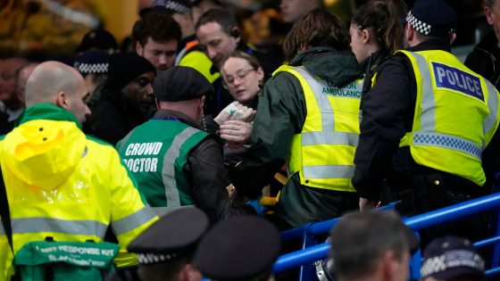 Leeds fan taken to hospital after falling from top tier of stand at Chelsea while celebrating goal | UK News – MASHAHER