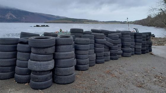 More than 300 dumped tyres removed from shore of Loch Ness | UK News – MASHAHER