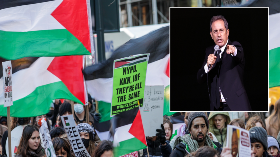 Palestine protesters bombard US comedian Jerry Seinfeld as they scream ‘genocide supporter’ – MASHAHER