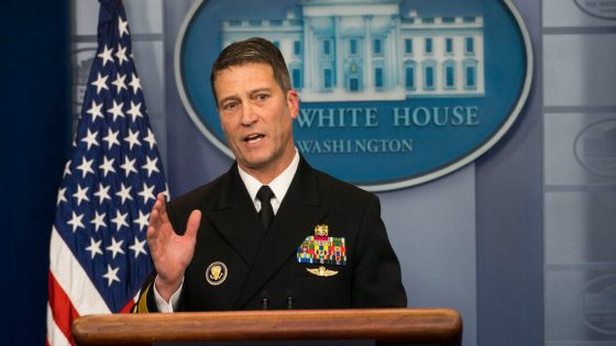 Ronny Jackson, Former White House Physician, Was Demoted by the Navy – MASHAHER