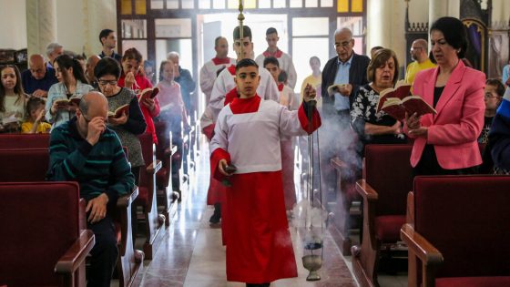 Palestinian Christians Marked Easter in Gaza’s Only Catholic Church – MASHAHER