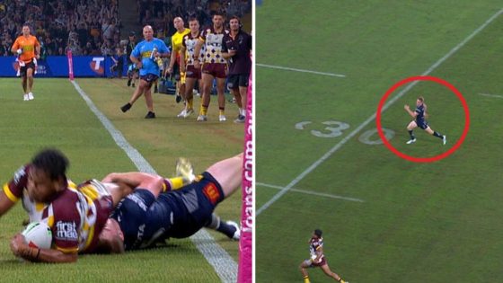 Tom Dearden stuns with try-saving tackle on Selwyn Cobbo, video, reaction, Brisbane Broncos vs North Queensland Cowboys – MASHAHER