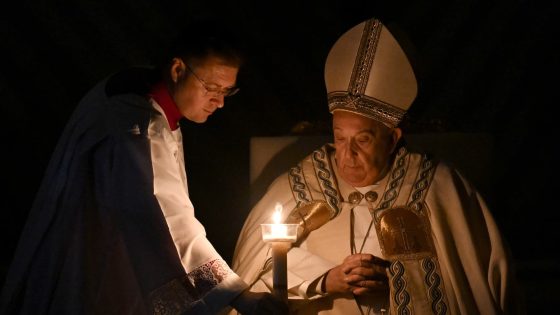 Pope soldiers through Easter Vigil after missing procession – MASHAHER