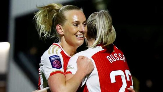 Arsenal 4-0 Aston Villa: Stina Blackstenius’ first-half hat-trick helps Gunners reach Women’s League Cup final – MASHAHER