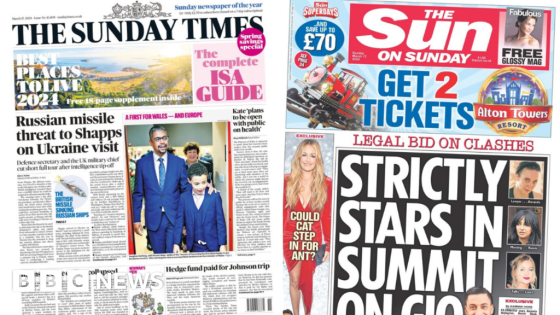 The Papers: 'Shapps missile threat' and 'Strictly stars summit' – MASHAHER