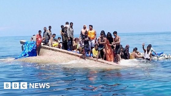 Moment dozens of Rohingya migrants rescued from capsized ship – MASHAHER