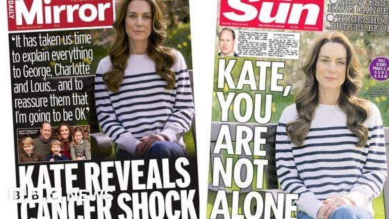 Newspaper headlines: Kate’s ‘cancer shock’ and princess ‘getting stronger’ – MASHAHER