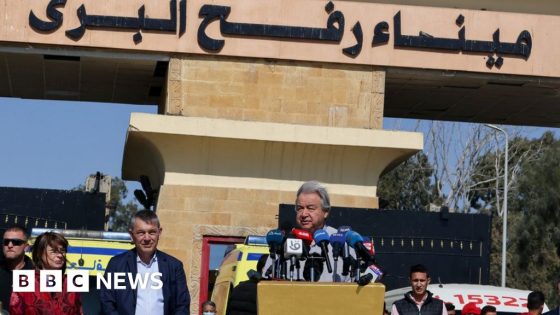 Israel-Gaza war: UN Secretary General Antonio Guterres in new ceasefire call – MASHAHER