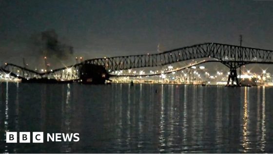 Moment Baltimore’s Francis Scott Key Bridge collapses – MASHAHER