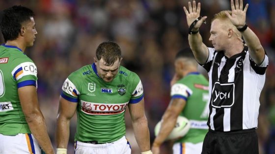 Canberra coach Ricky Stuart questions sin-binning of Hudson Young in Newcastle – MASHAHER