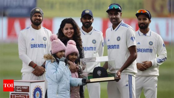 Ravichandran Ashwin joins elite 100-Test club, receives special tribute from Rahul Dravid | Cricket News – MASHAHER