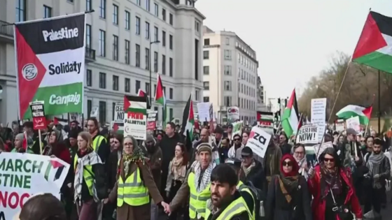 Pro-Palestine marchers descend on London again to demand Gaza ceasefire – MASHAHER