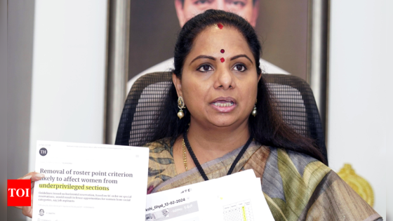 After ED raids, BRS MLC K Kavitha being brought to Delhi for questioning | India News – MASHAHER