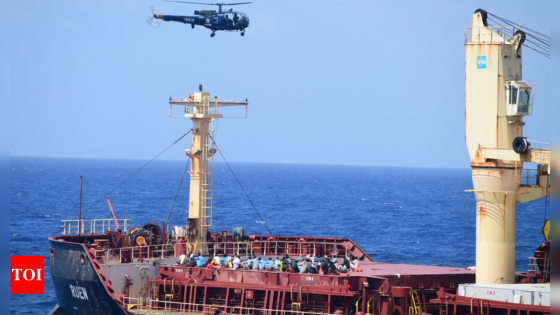 Indian navy rescues crew of hijacked vessel MV Ruen; captures 35 pirates | India News – MASHAHER