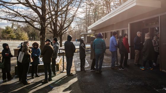 In Frigid Early Spring, Lining Up for a Rite of Summer in Western Massachusetts – MASHAHER