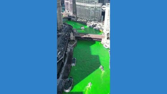 WATCH: Chicago River dyed green for St. Patrick's Day – MASHAHER