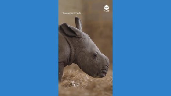 WATCH: UK zoo welcomes newborn southern white rhinoceros – MASHAHER