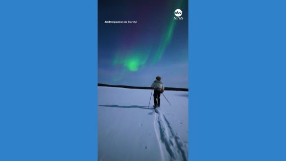 WATCH: Northern Lights shine over slopes of Finland – MASHAHER