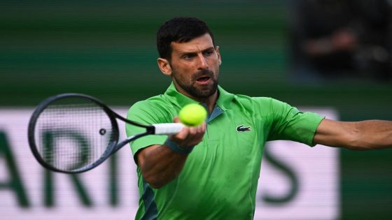 Tennis: Tennis-Djokovic says the ‘great feeling still there’ in Indian Wells – MASHAHER