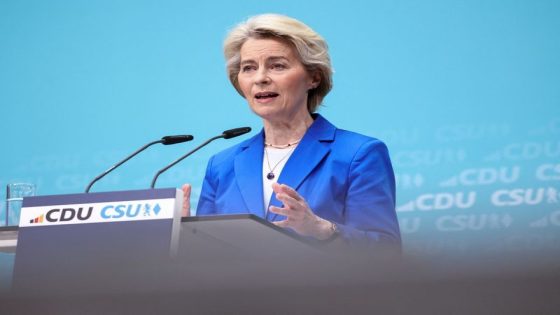 European Commission to recommend EU membership talks with Bosnia, says EU’s Von der Leyen – MASHAHER