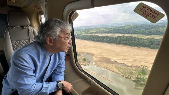 El Nino: Al-Sultan Abdullah views ‘drying’ Sungai Pahang from the air – MASHAHER