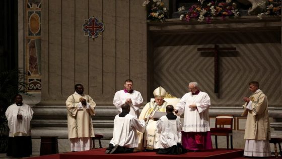 Pope soldiers through Easter Vigil after missing procession – MASHAHER