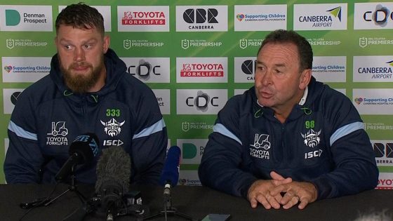 Ricky Stuart press conference, Canberra Raiders v Warriors, Bunker, refereeing, what did he say, officials, Elliott Whitehead – MASHAHER