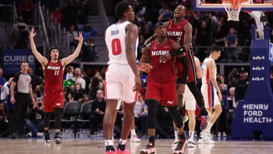 Watch Bam Adebayo hit buzzer-beating, game-winning 3 for Heat to top Pistons – MASHAHER