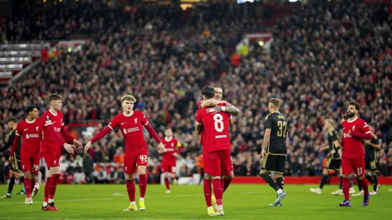 Liverpool routs Sparta to reach Europa League quarterfinals; Late goals propel Leverkusen – MASHAHER