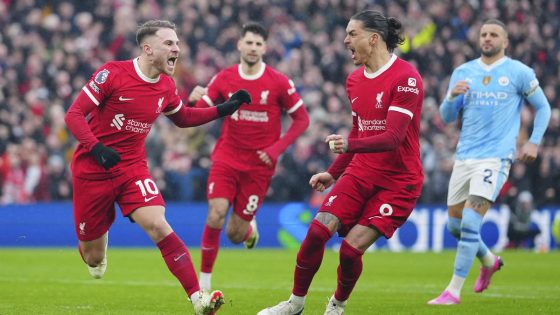 Liverpool draws 1-1 with Manchester City as Arsenal tops Premier League standings – MASHAHER