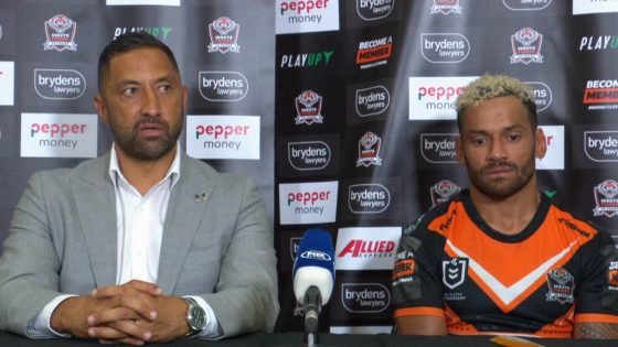 Benji Marshall press conference, Api Koroisau, Wests Tigers vs Cronulla Sharks, Round 3 – MASHAHER