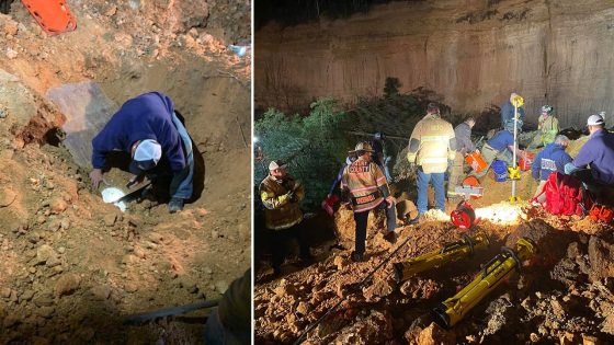 Tennessee backhoe operator rescued 12 hours after dirt pit collapses, ‘completely’ buries him – MASHAHER