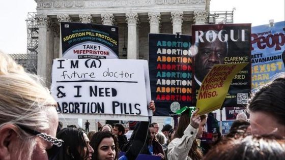 Hundreds of demonstrators at Supreme Court as justices hear abortion pill case – MASHAHER