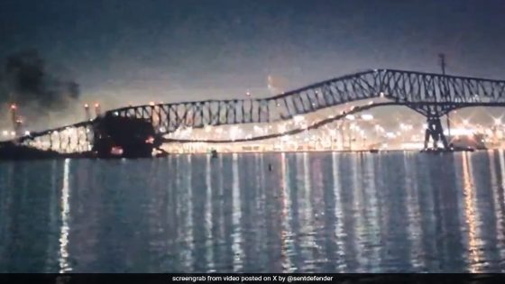 US Bridge Collapses After Ship Collision, Many May Be In Water – MASHAHER