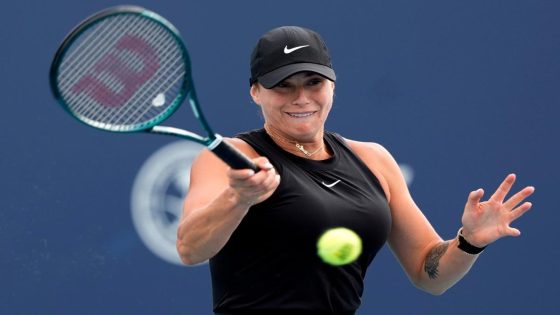 Aryna Sabalenka wins first match after ex-boyfriend’s death in Miami – MASHAHER