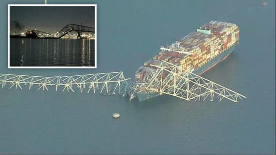 Francis Scott Key Bridge collapses in Baltimore after being hit by container ship – MASHAHER