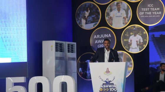 Kumble hails Ashwin as one of India’s greatest match-winners during felicitation ceremony organised by TNCA – MASHAHER