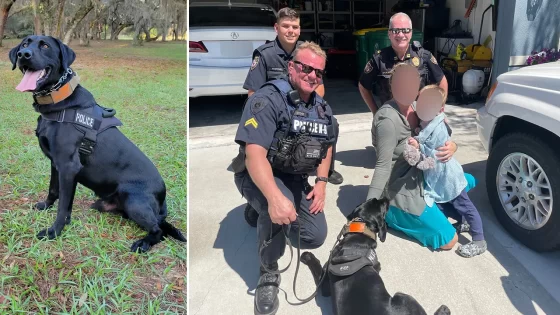 Police dog finds missing Florida toddler safe in woods after following scent from blanket – MASHAHER