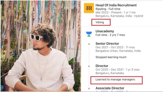 Man’s chill job descriptions on LinkedIn profile are too funny – MASHAHER