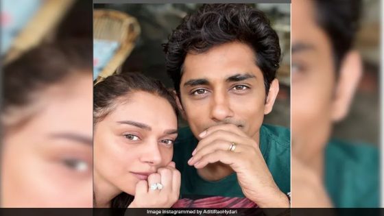 Aditi Rao Hydari And Siddharth Are Now Engaged. See Post – MASHAHER