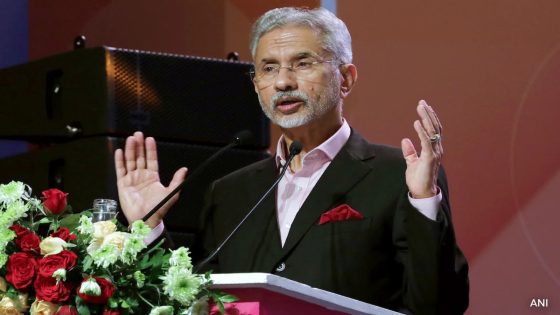 Normalcy In Ties With China Will Only Be Achieved Based On based on the Traditional Troop Deployment: S Jaishankar – MASHAHER