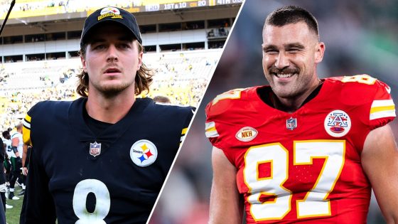 Travis Kelce channels girlfriend Taylor Swift to explain Steelers-Kenny Pickett breakup – MASHAHER